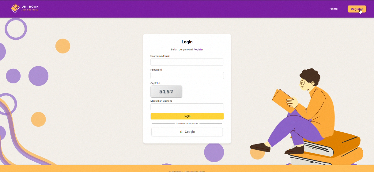 Uni Book (Bookstore E-commerce)